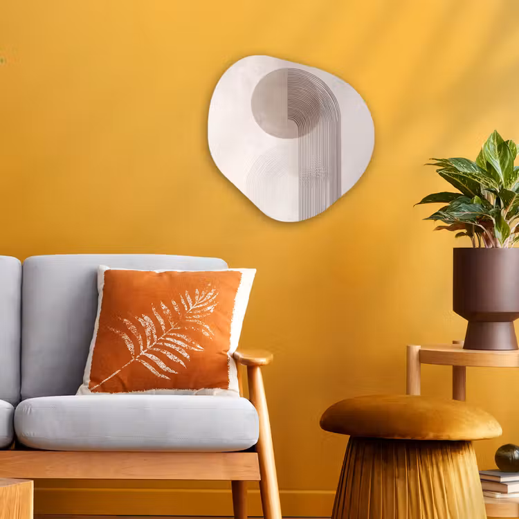 Forme organique - Forex - Minimaliste - Cercle - Gris clair — 3
