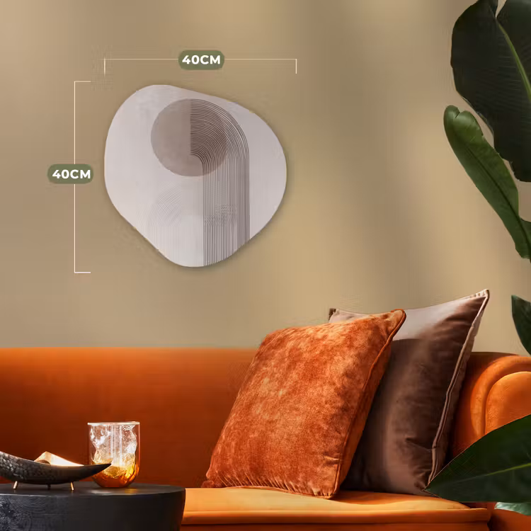 Forme organique - Forex - Minimaliste - Cercle - Gris clair — 4