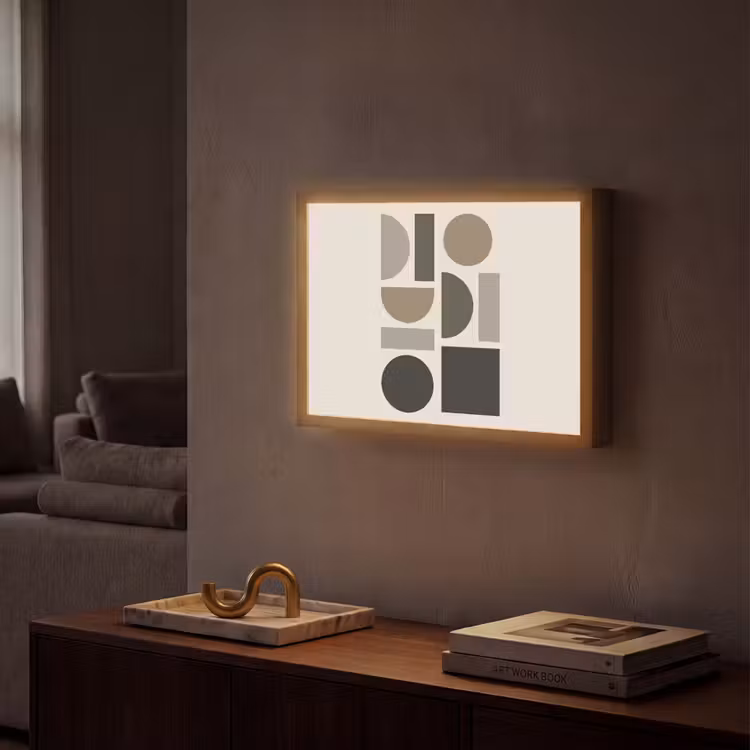 Lightbox - applique-murale - Tons naturels - Graphique - Composition verticale — 2
