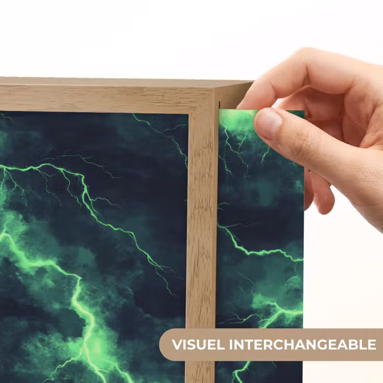 Lightbox - applique-murale - Vert - Eclair - Tempête — 5