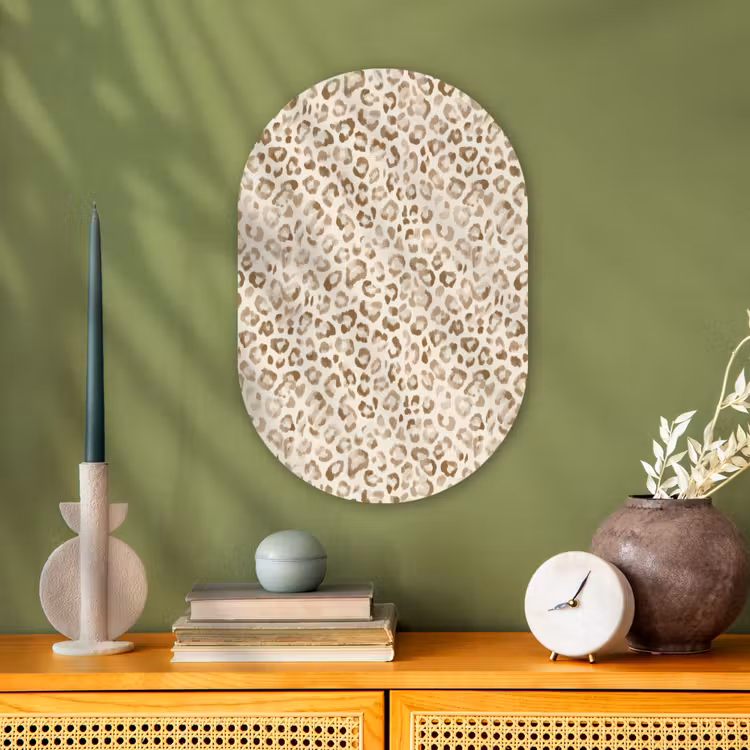 Murale ovale - Forex - Léopard - Classique - Beige — 2