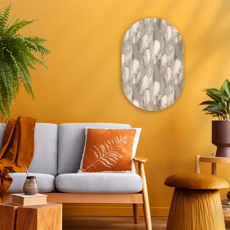 Murale ovale - Forex - Serpent - Texture - Sable — 1