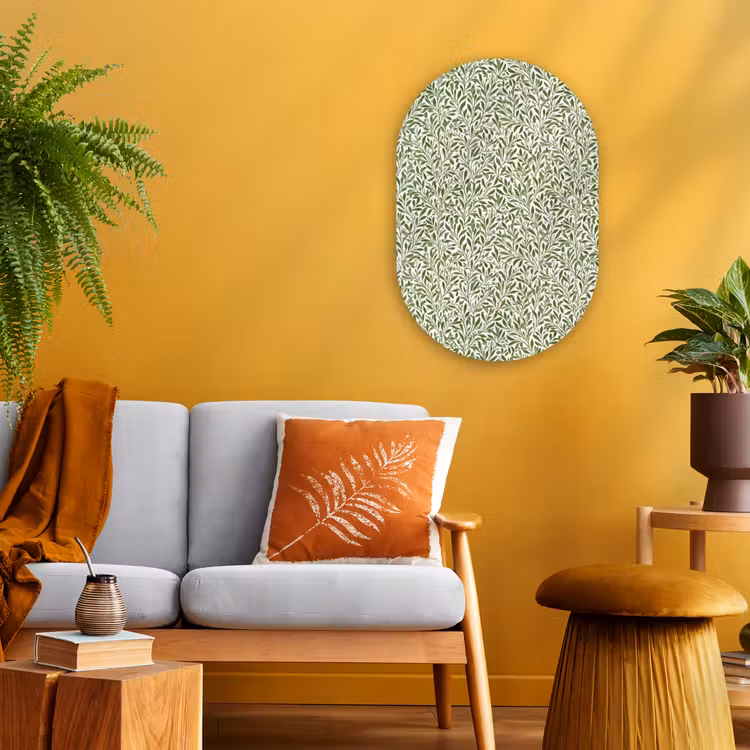 Murale ovale - Forex - Botanique - Branches - Vert — 2