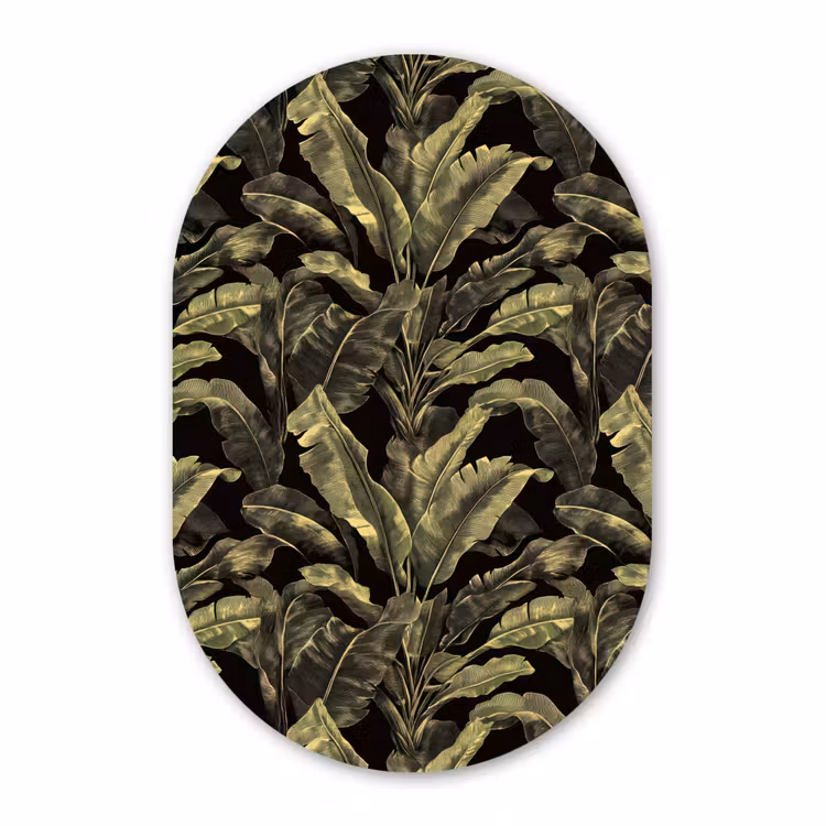 Murale ovale - Forex - Botanique - Feuilles - Vert — 3