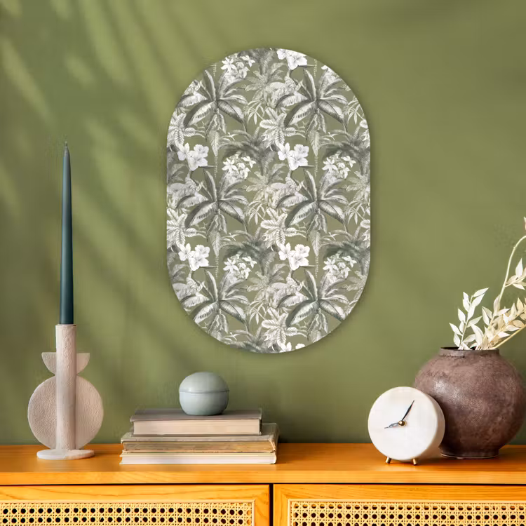 Murale ovale - Forex - Botanique - Fleurs - Vert — 2