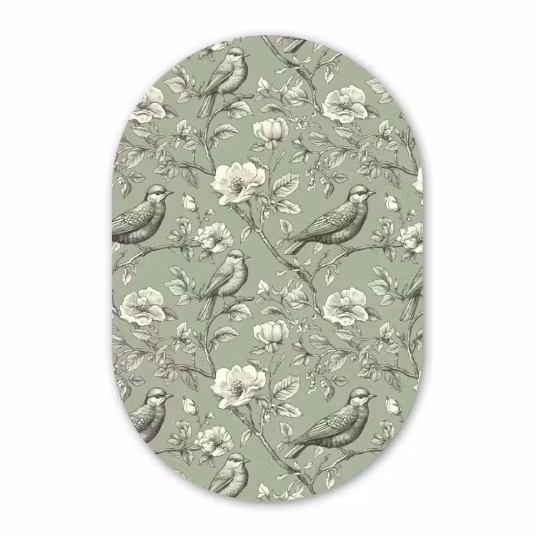 Murale ovale - Forex - Classique - Botanique - Vert — 3