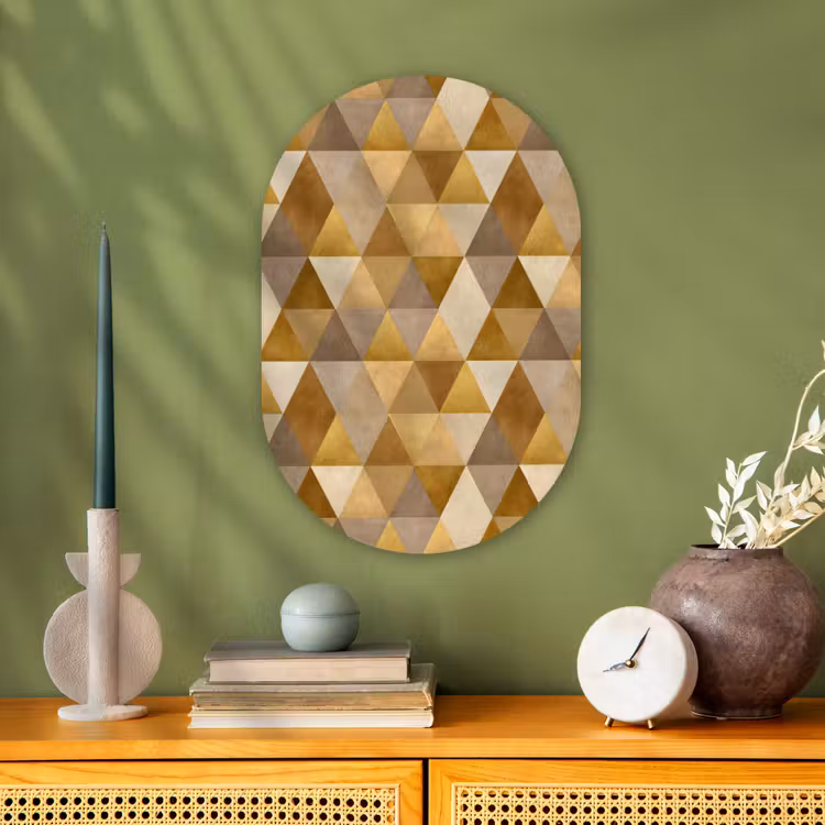 Murale ovale - Forex - Géométrique - Triangle - Or — 2