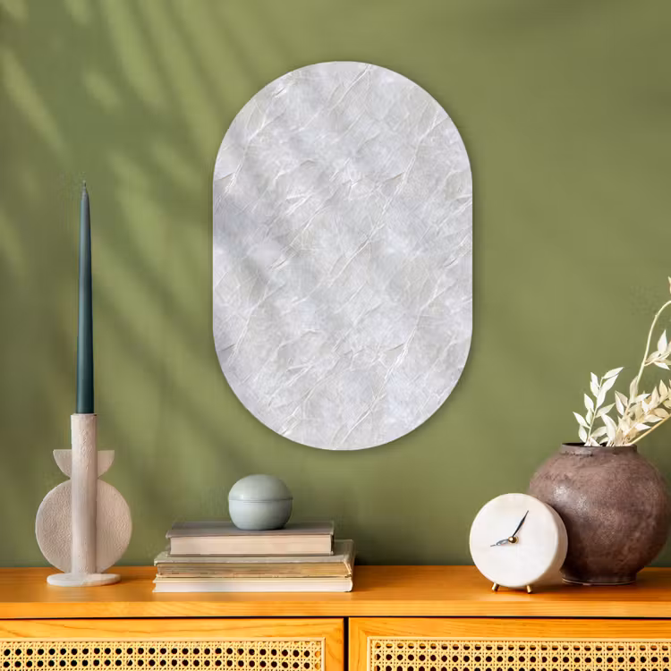 Murale ovale - Forex - Surface - Texture - Gris — 1