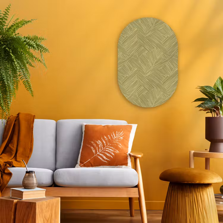 Murale ovale - Forex - Abstrait - Moderne - Vert — 2
