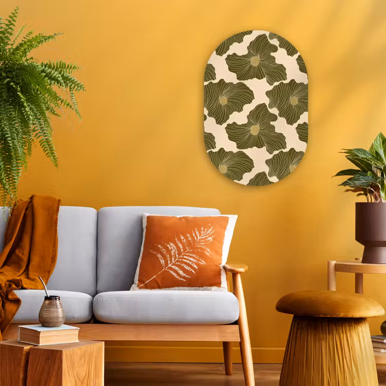 Murale ovale - Forex - Moderne - Abstrait - Vert — 2
