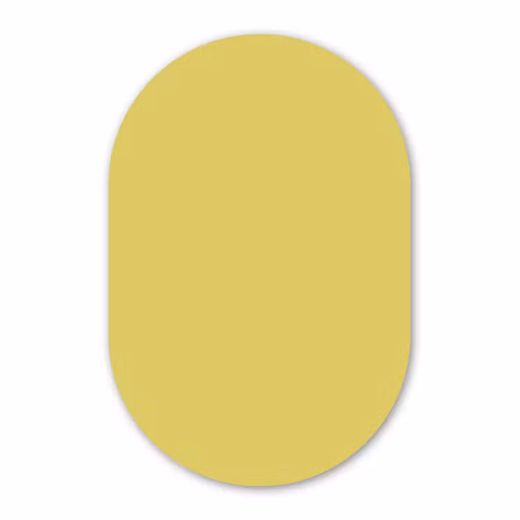 Murale ovale - Forex - Doré - Ocre - Jaune — 3