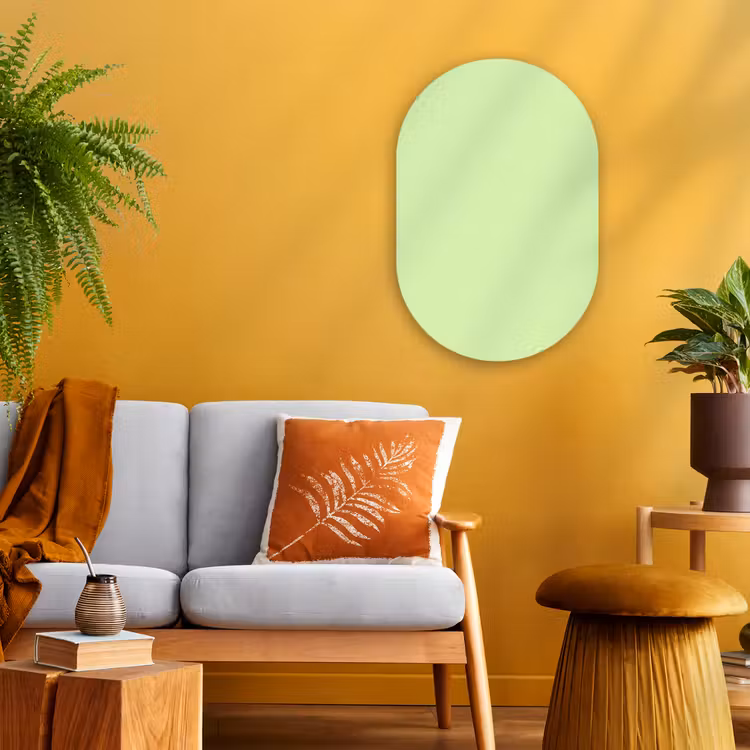 Murale ovale - Forex - Clair - Citron vert - Vert — 1