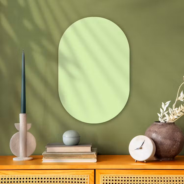 Murale ovale - Forex - Clair - Citron vert - Vert — 2