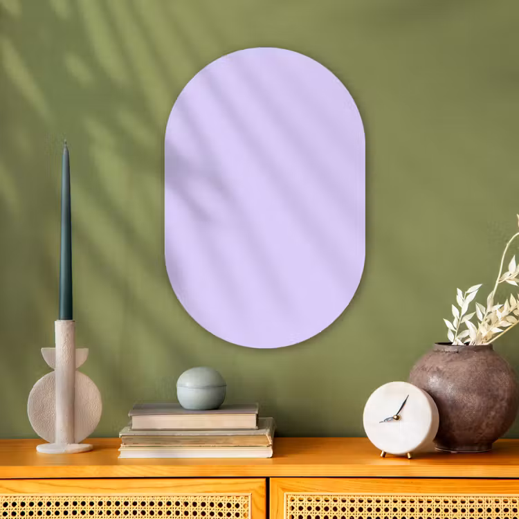 Murale ovale - Forex - Clair - Orchidée - Violet — 1