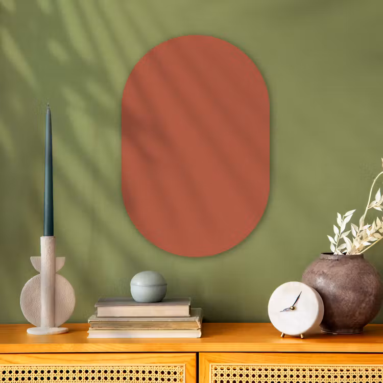 Murale ovale - Forex - Copperhead - Orange - Marron — 1