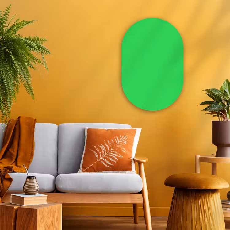 Murale ovale - Forex - Menthe - Vert - Vert — 1