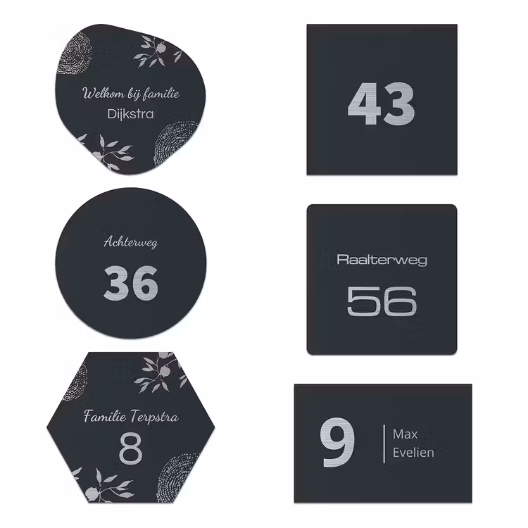 Numero Maison Gris Anthracite — 1