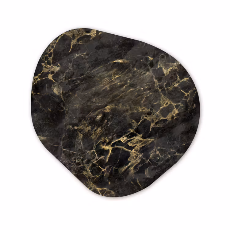 Forme organique - Forex - Noir - Marbre - Or - Nerf — 1