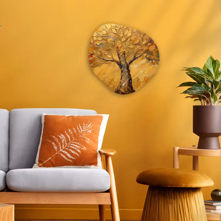 Forme organique - Forex - Or - Arbre - Abstrait - Moderne — 3