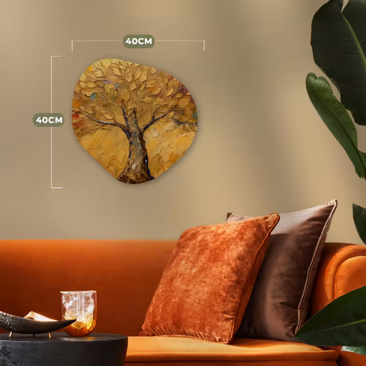 Forme organique - Forex - Or - Arbre - Abstrait - Moderne — 4