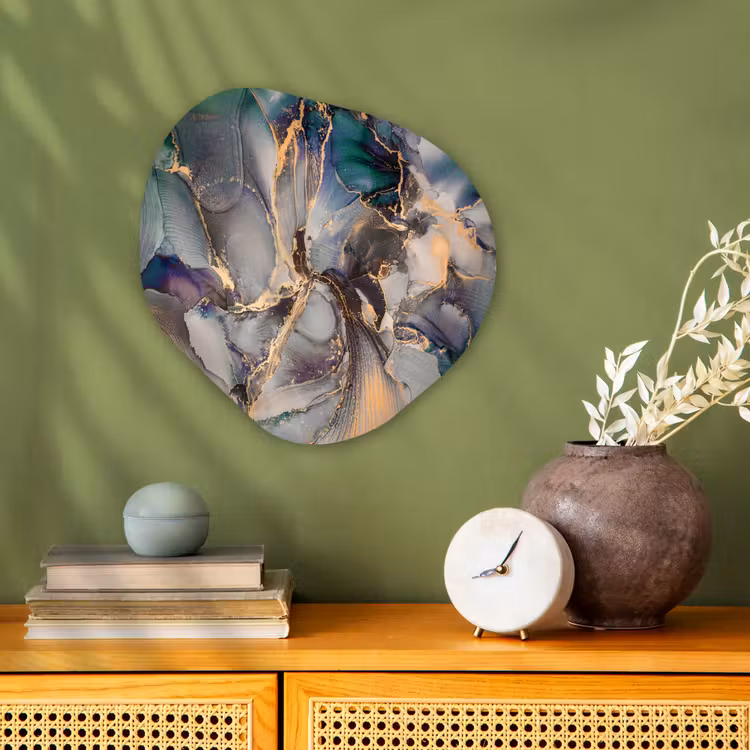 Forme organique - Forex - Or - Bleu - Marbre — 2