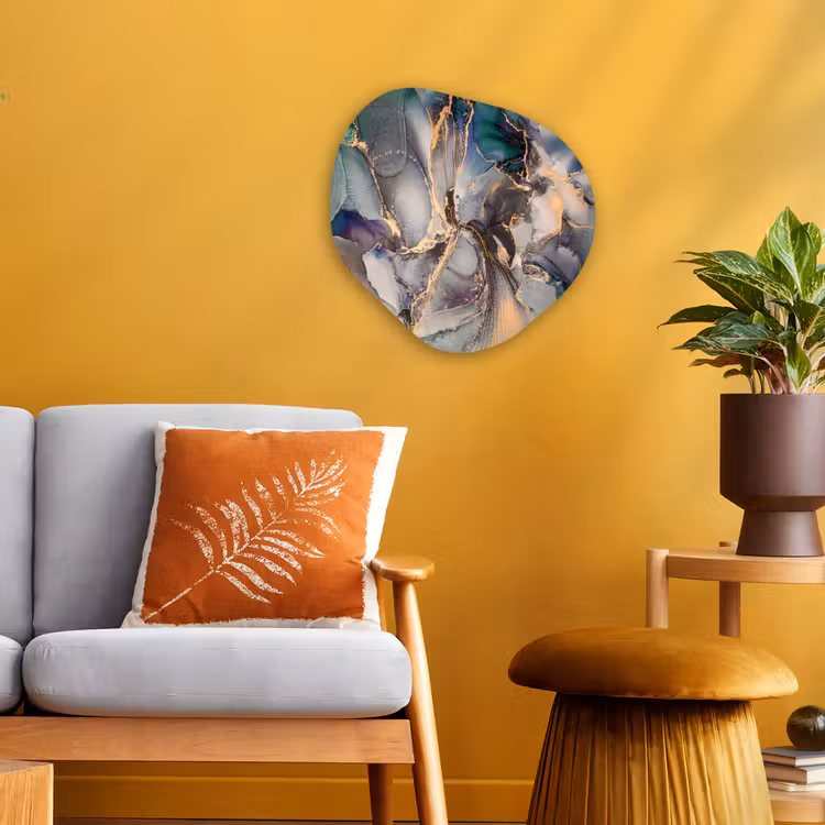 Forme organique - Forex - Or - Bleu - Marbre — 3