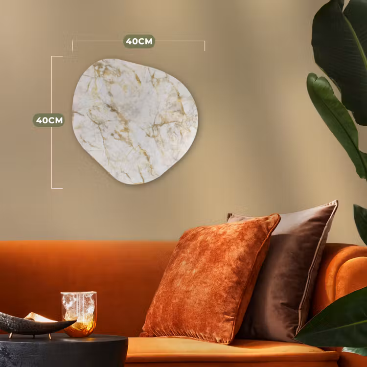 Forme organique - Forex - Or - Léger - Grain - Marbre — 4