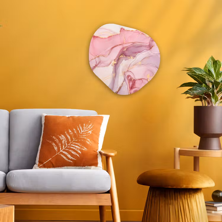 Forme organique - Forex - Or - Marbre - Rose — 3