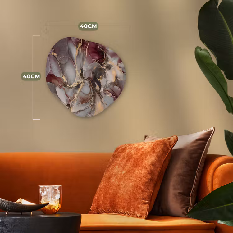 Forme organique - Forex - Or - Marbre - Violet — 4
