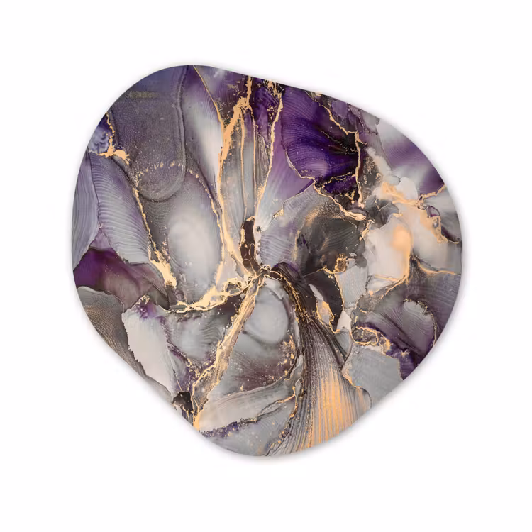 Forme organique - Forex - Or - Pourpre - Marbre — 1