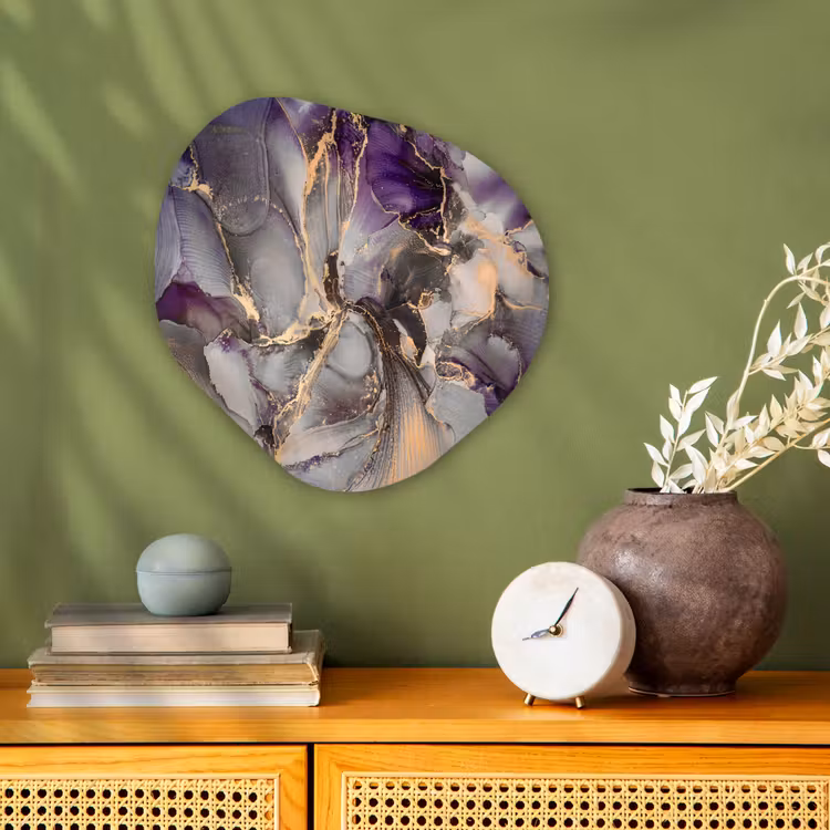 Forme organique - Forex - Or - Pourpre - Marbre — 2