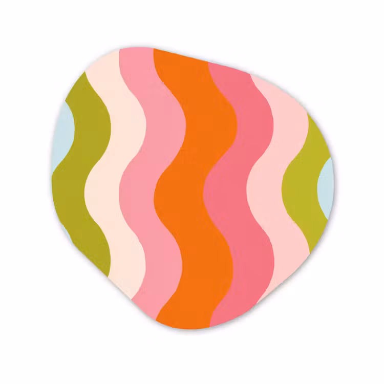 Forme organique - Forex - Orbites - Vagues - Colorées - Verticales — 1