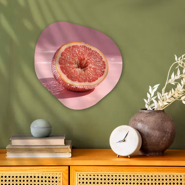 Forme organique - Forex - Pamplemousse - Rose - Disco - Brillant — 2