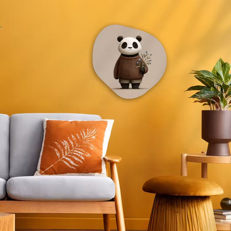 Forme organique - Forex - Panda - Fleurs bleues - Douceur — 3