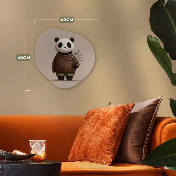 Forme organique - Forex - Panda - Fleurs bleues - Douceur — 4