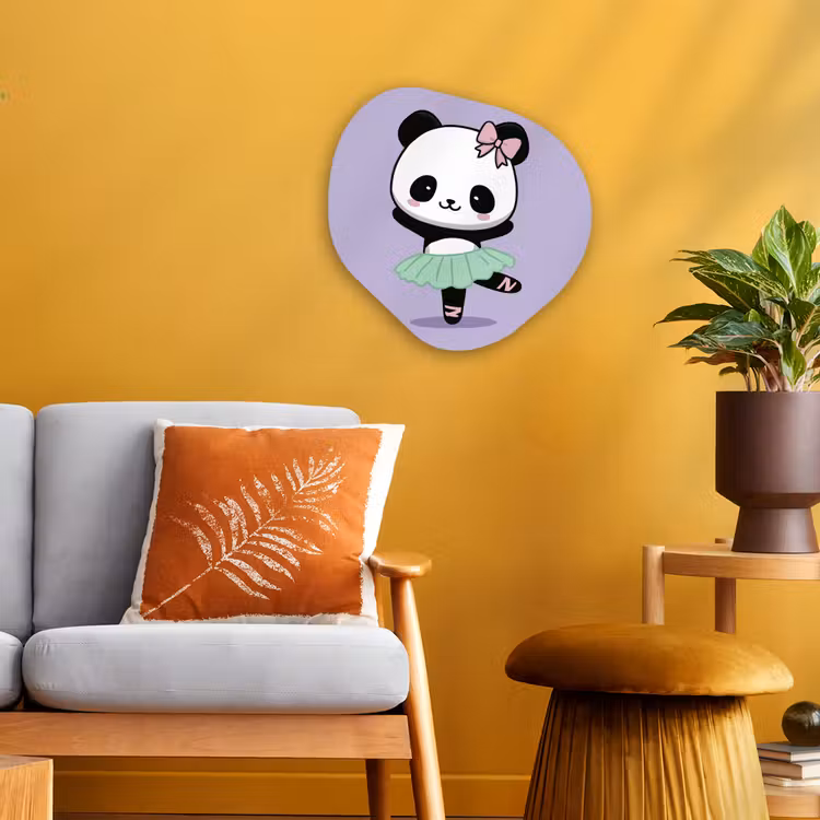 Forme organique - Forex - Panda - Violet - Orné - Kawaii — 3