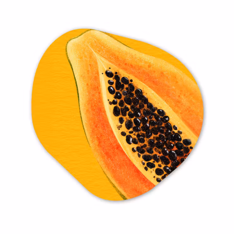 Forme organique - Forex - Papaye - Orange - Topique — 1
