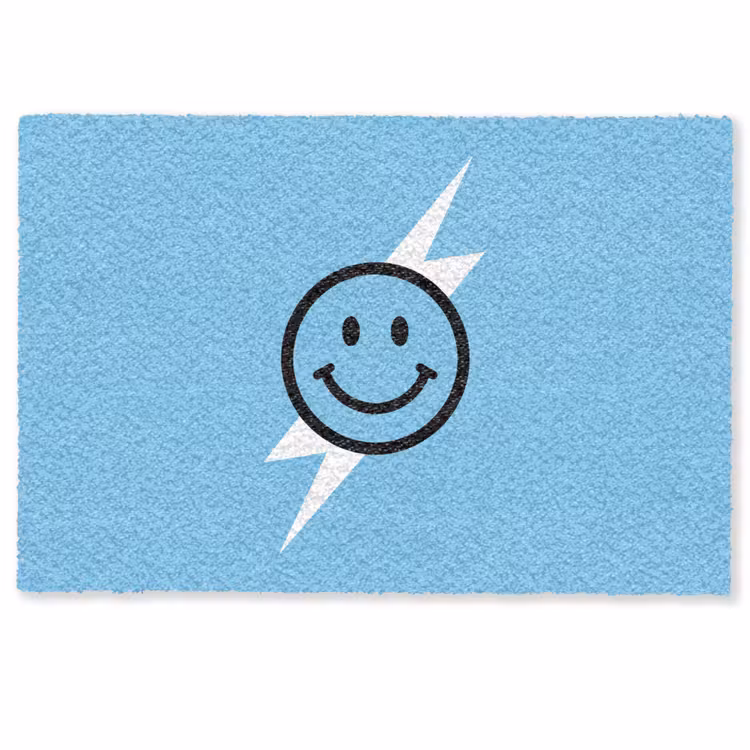 Paillasson – Smiley - Bleu - Eclair — 1