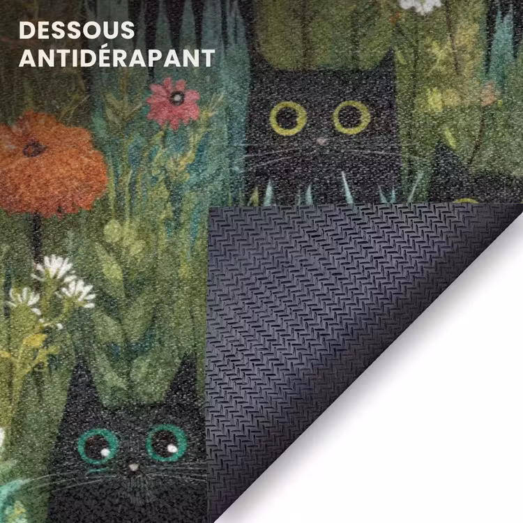 Paillasson – Chats - Fleurs - Coloré — 7