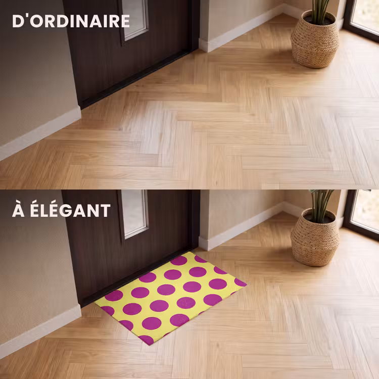 Paillasson – Points - Classique - Jaune — 6