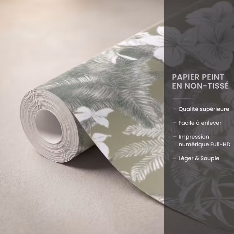 Papier peint - Botanique - Fleurs - Vert — 3