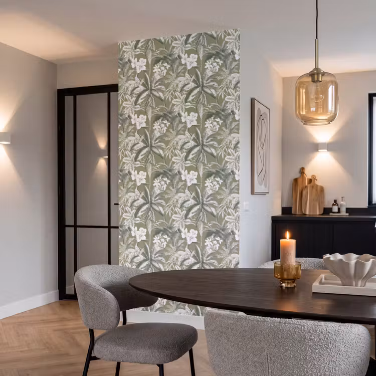 Papier peint - Botanique - Fleurs - Vert — 5