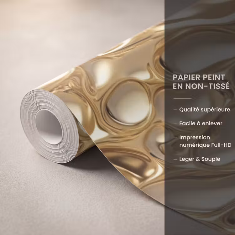 Papier peint - Abstrait - Moderne - Or — 3