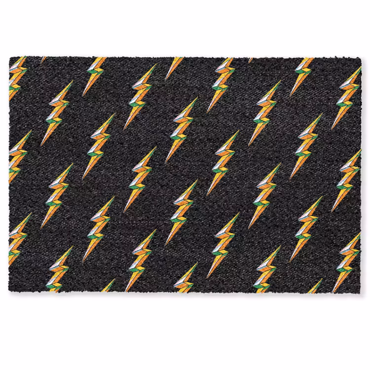 Paillasson – Éclair - Jaune - Noir — 1