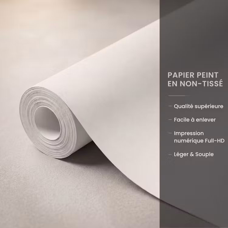 Papier peint - Papillon - Fleur - Bleu — 3