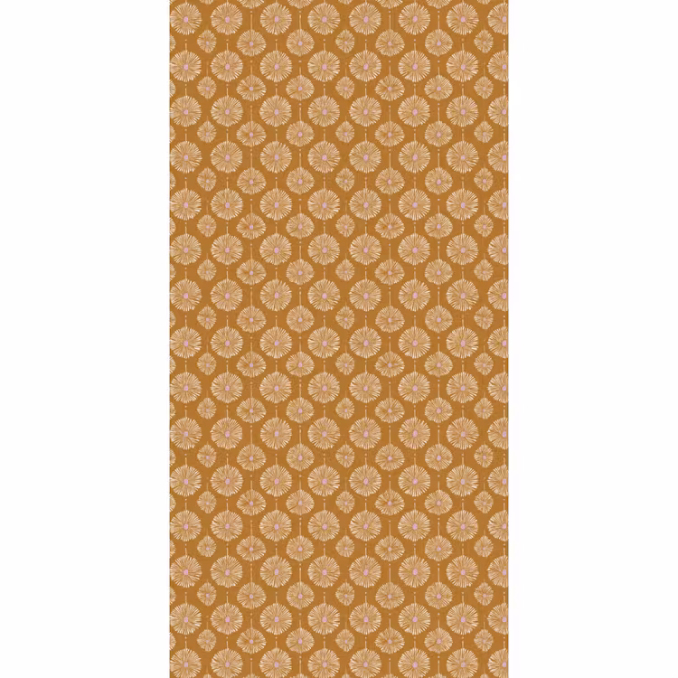 Papier peint - Fleurs - Moderne - Ocre — 2