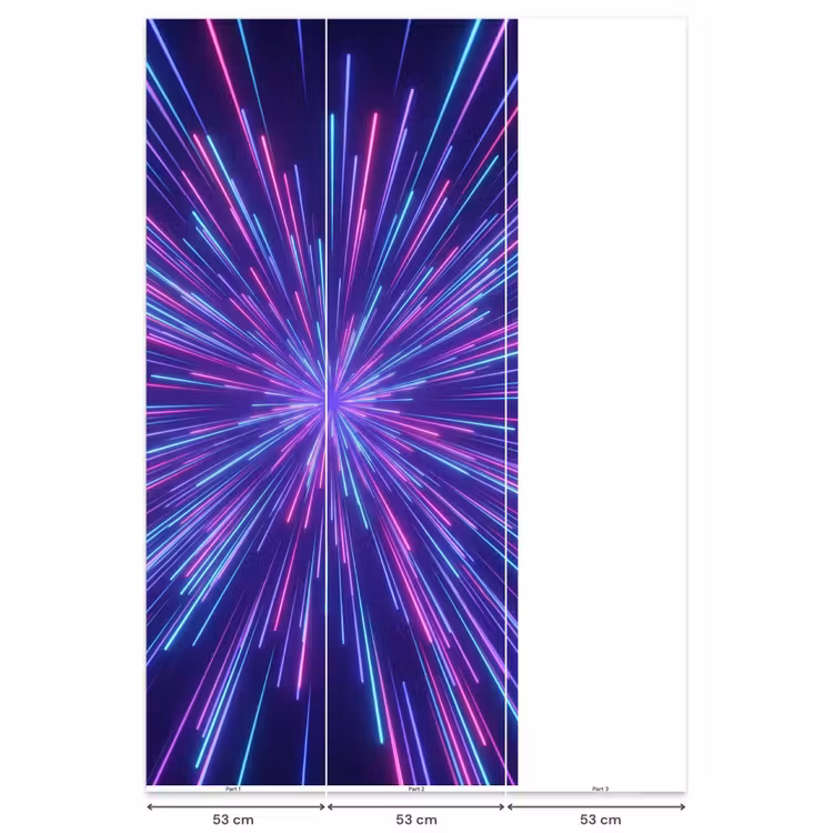 Papier peint - Dynamique - Espace - Coloré — 6