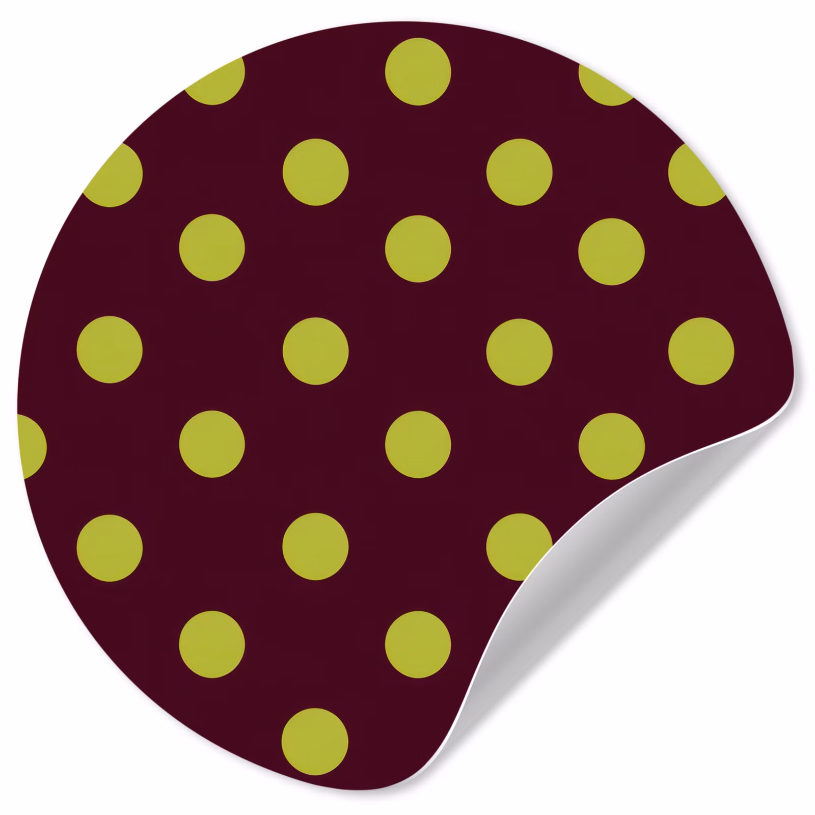Papier peint rond - Classique - Points - Vert — 1