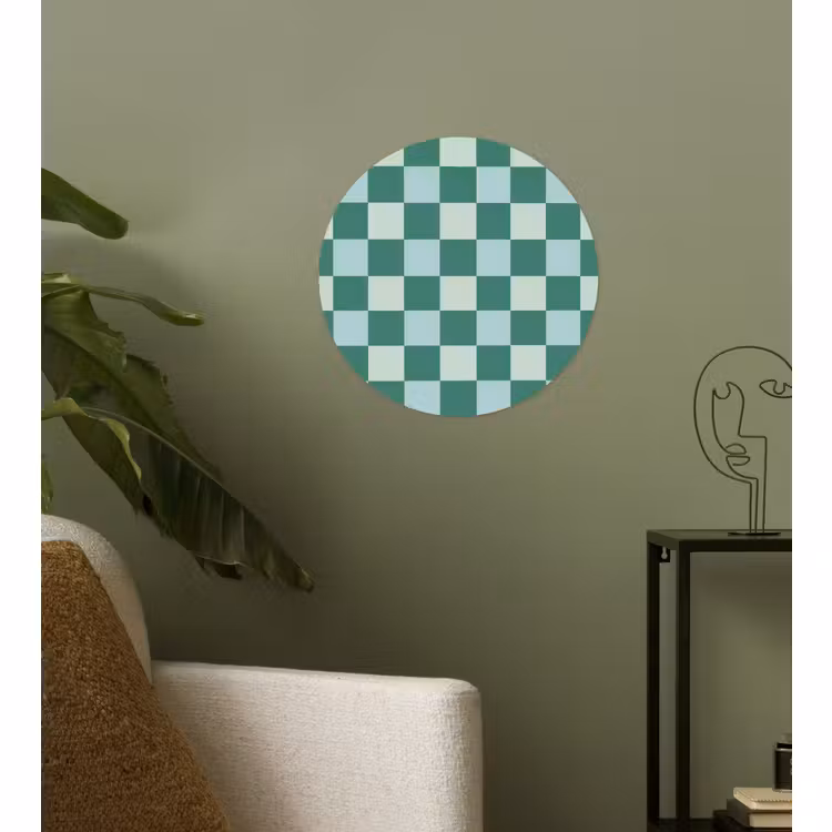 Papier peint rond - Échecs - Classique - Vert — 3