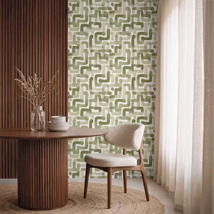 Papier peint - Moderne - Graphique - Vert — 4